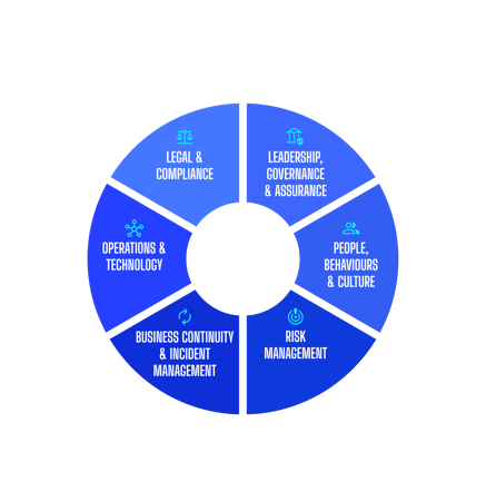 Cyber Maturity Framework Blue Background
