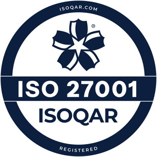 ISOQAR ISO 27001 seal