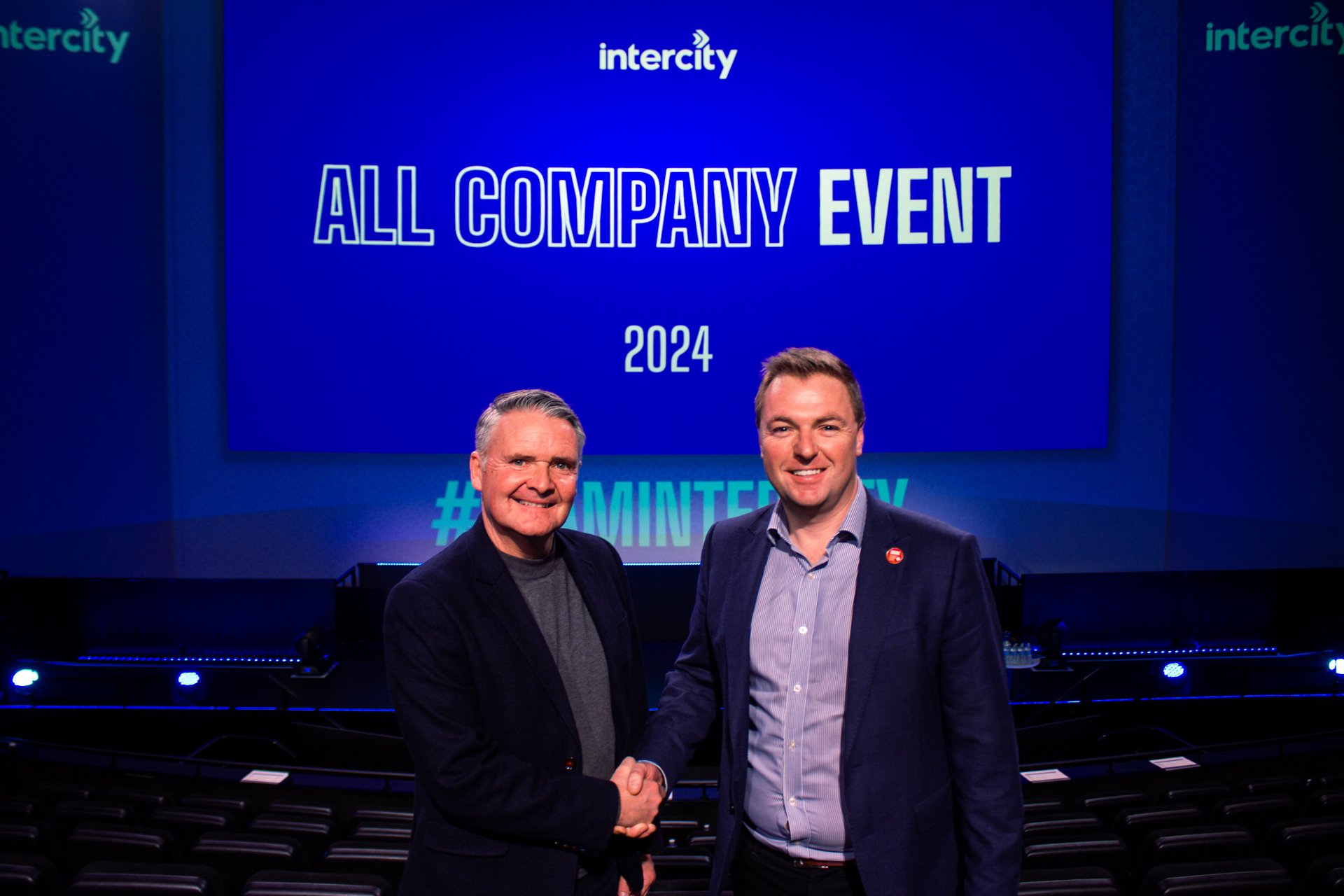 Left - Charlie Blakemore, Intercity CEO. Right - Andrew Jackson, Intercity Group CEO