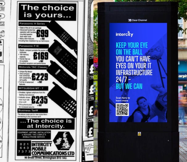 Intercity ads - then and now cyberfit 2